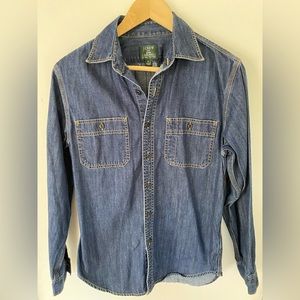Denim J. Crew Long Sleeve Shirt
